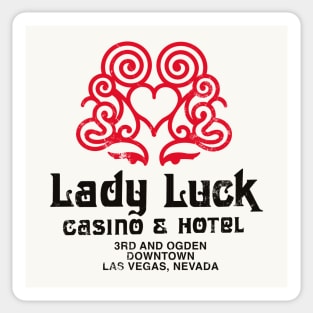 Retro Vintage Lady Luck Hotel and Casino Las Vegas Sticker